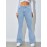 High Waist High Strech Light Blue Bootcut Jeans, Zipper Button Closure Flare Leg Causal Denim Pants, Women's Denim Jeans & Clothing